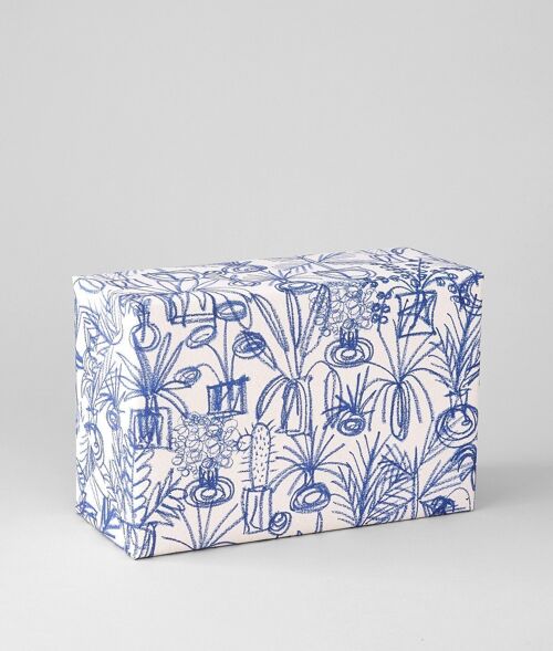 Gift Wrap - Plants BLUE