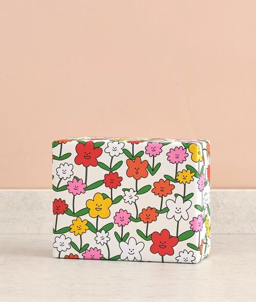 Gift Wrap - Happy Flowers