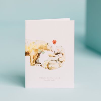 TokyoMilk Welcome To The World Little Cub Greeting Card
