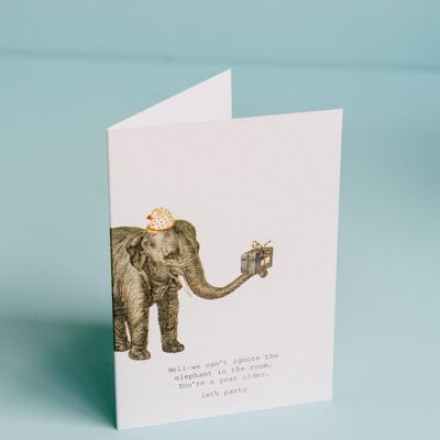 TokyoMilk We Can't Ignore The Elephant Greeting Card