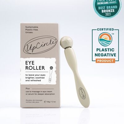 Plastic Free Eco Friendly Eye Roller for dark circles + puffy eyes