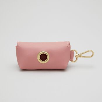 Porte-sac à caca rose 2