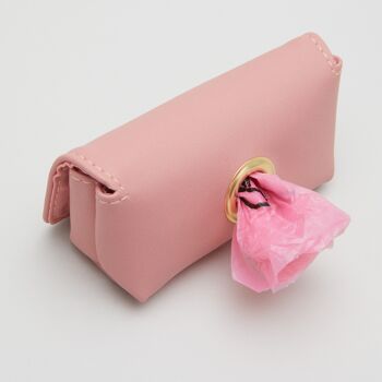 Porte-sac à caca rose 3