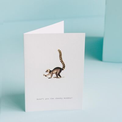 TokyoMilk Aren't You The Cheeky Monkey Greeting Card