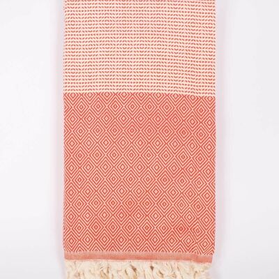 Nordic Dot Hammam Towel, Orange