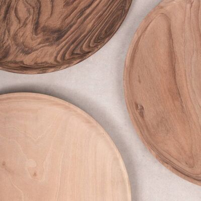 Walnut Wood Plates