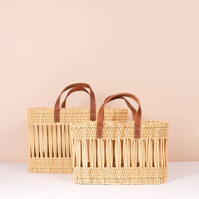 Decorative Reed basket (Set of 2)