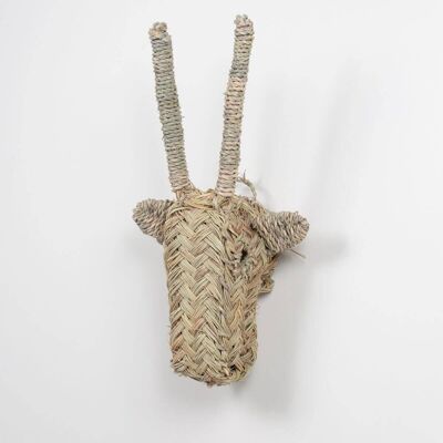 Mini Woven Animal Head, Gazelle