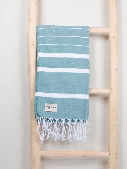 Ibiza Summer Hammam Towel, Grey Green