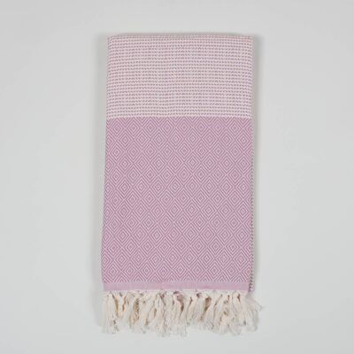 Nordic Dot Hamamtuch, Vintage Pink