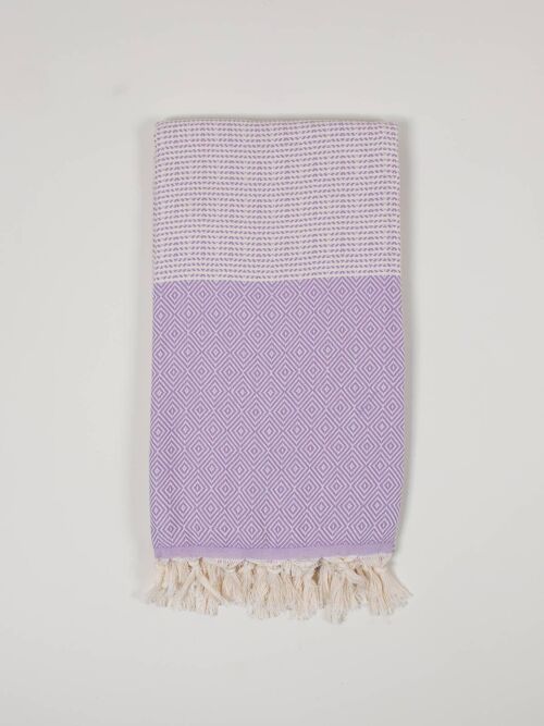 Nordic Dot Hammam Towel, Lilac