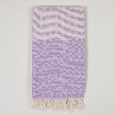 Asciugamano Hammam Nordic Dot, lilla