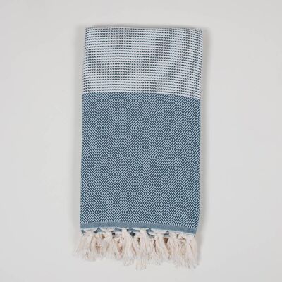 Nordic Dot Hammam Towel, Indigo