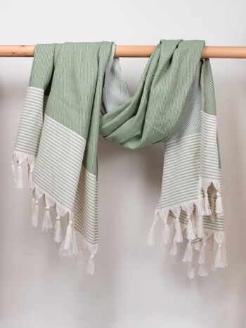 Serviette de Hammam Amalfi, Olive 2