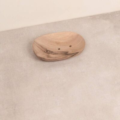 Walnut Wood Soap Dish - 3 Hole