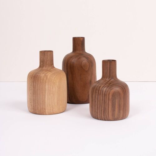 Walnut Wood Mini Vase, Arlo