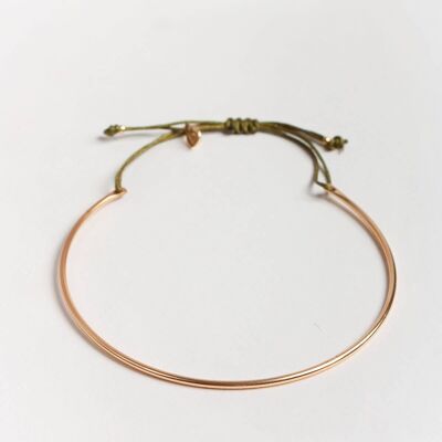 Gold Luna Bracelet - Olive
