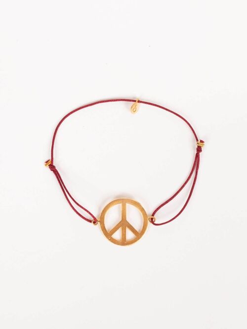 Gold Peace Bracelets, Small, Assorted Colours