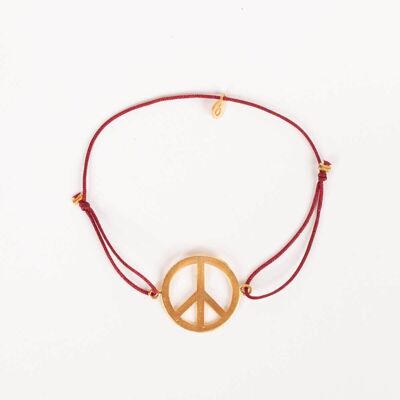 Gold Peace Bracelets, Small, Assorted Colours