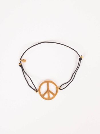 Bracelets de paix en or, petits, couleurs assorties 3