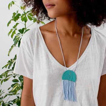 Collier Naapu Bleu Clair et Turquoise 3