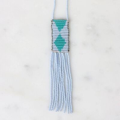 Collier Melako Bleu Clair et Turquoise