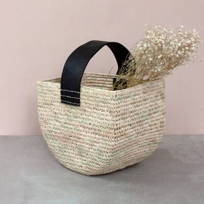 Half Moon Forage Basket, Black