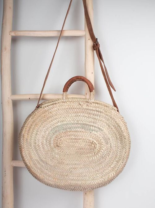 Dylan Crossbody Basket, Tan