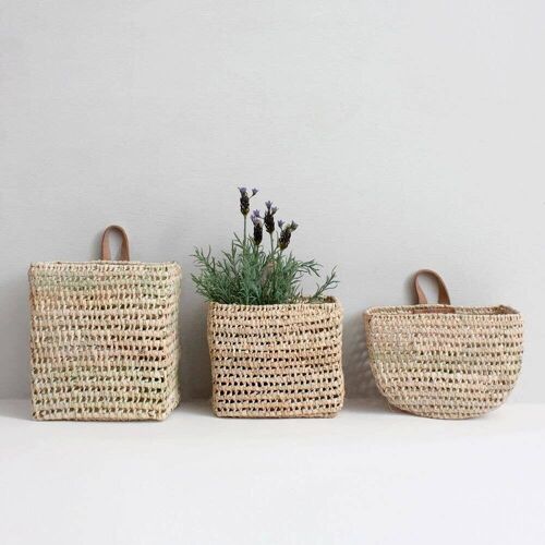 Mini Wall Baskets - Set of 3