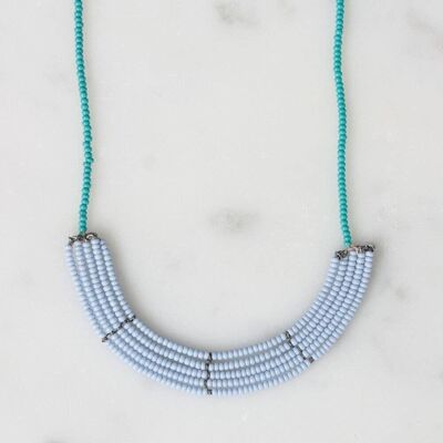 Light Blue and Turquoise Lapa Necklace