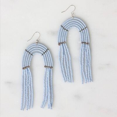 Boucles d'oreilles Kalama bleu clair