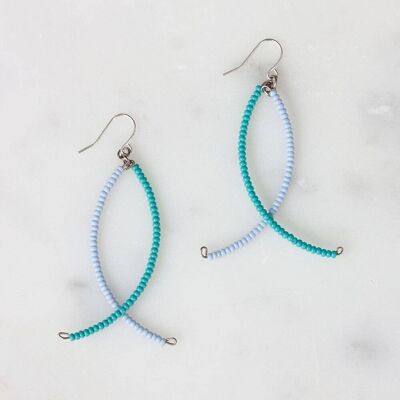 Light Blue and Turquoise Amani Earrings