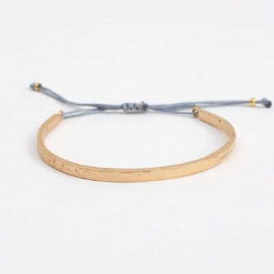 Gold Celeste Bracelet - Pale Gray