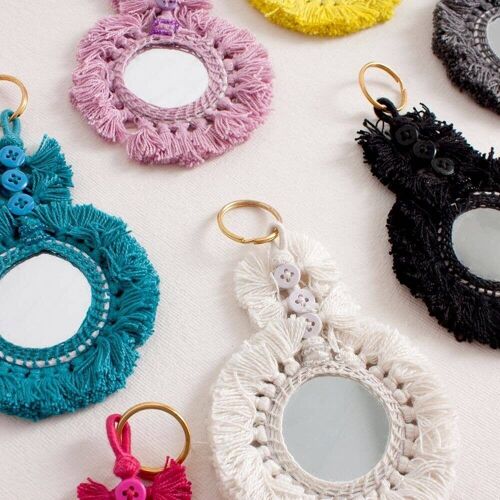 Tassel Mirror Keychains