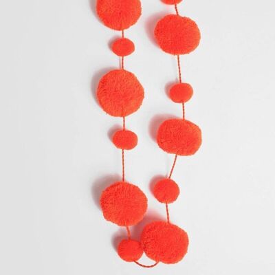 Orange Pom Pom Garlands