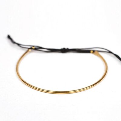 Gold Luna Bracelet - Black