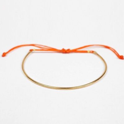 Gold Luna Bracelet - Orange