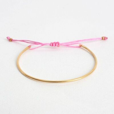 Gold Luna Bracelet - Blush Pink