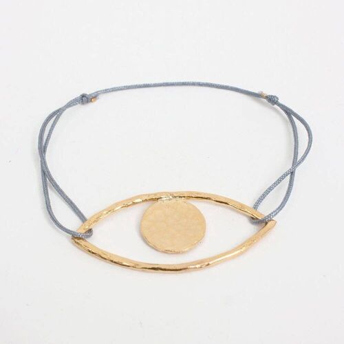 Gold Lara's Eye Bracelet - Gray