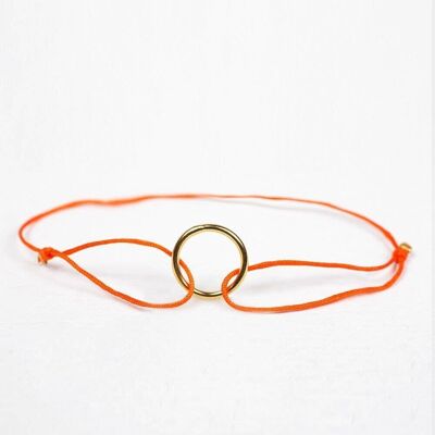 Gold Juno Bracelet - Orange