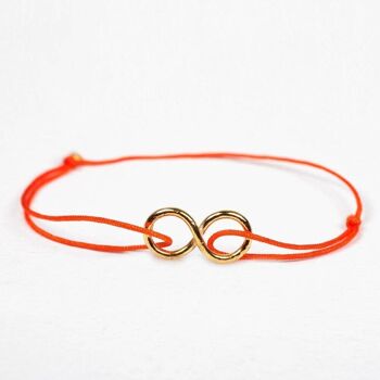 Bracelet Infini Or - Orange