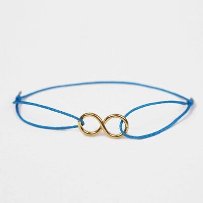 Gold Infinity Bracelet - Ultra Marine