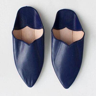 Cobalt Moroccan Babouche Slippers
