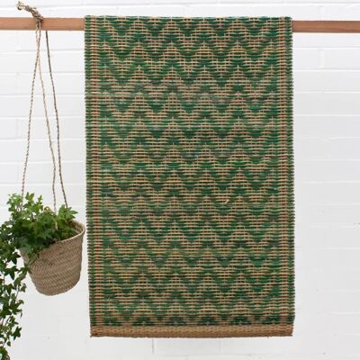 Tapis Marocain Tissé, Vert