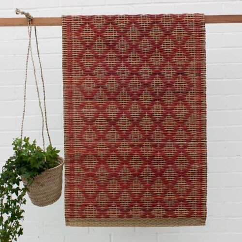 Woven Moroccan Mat, Red