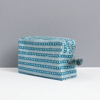 Trousse de toilette Dot Dash, bleu sarcelle 2