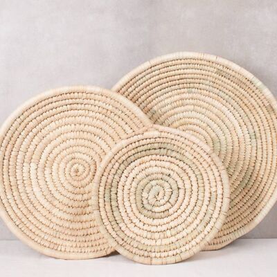 Palm Leaf Woven Plates