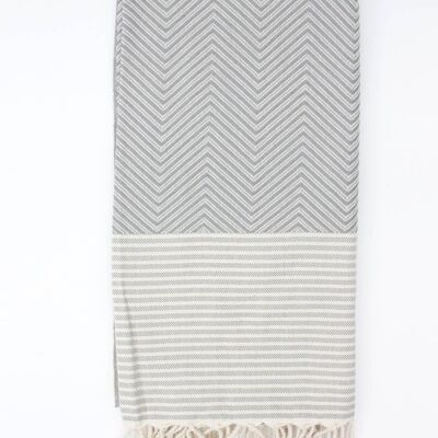 Malibu Hammam Towel, Grey