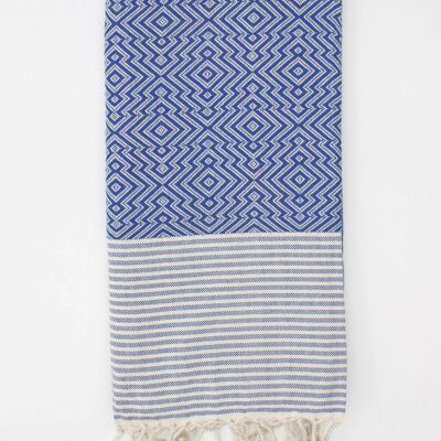 Inca Hammam Towel, Blue