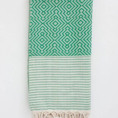 Serviette de Hammam Inca, Vert